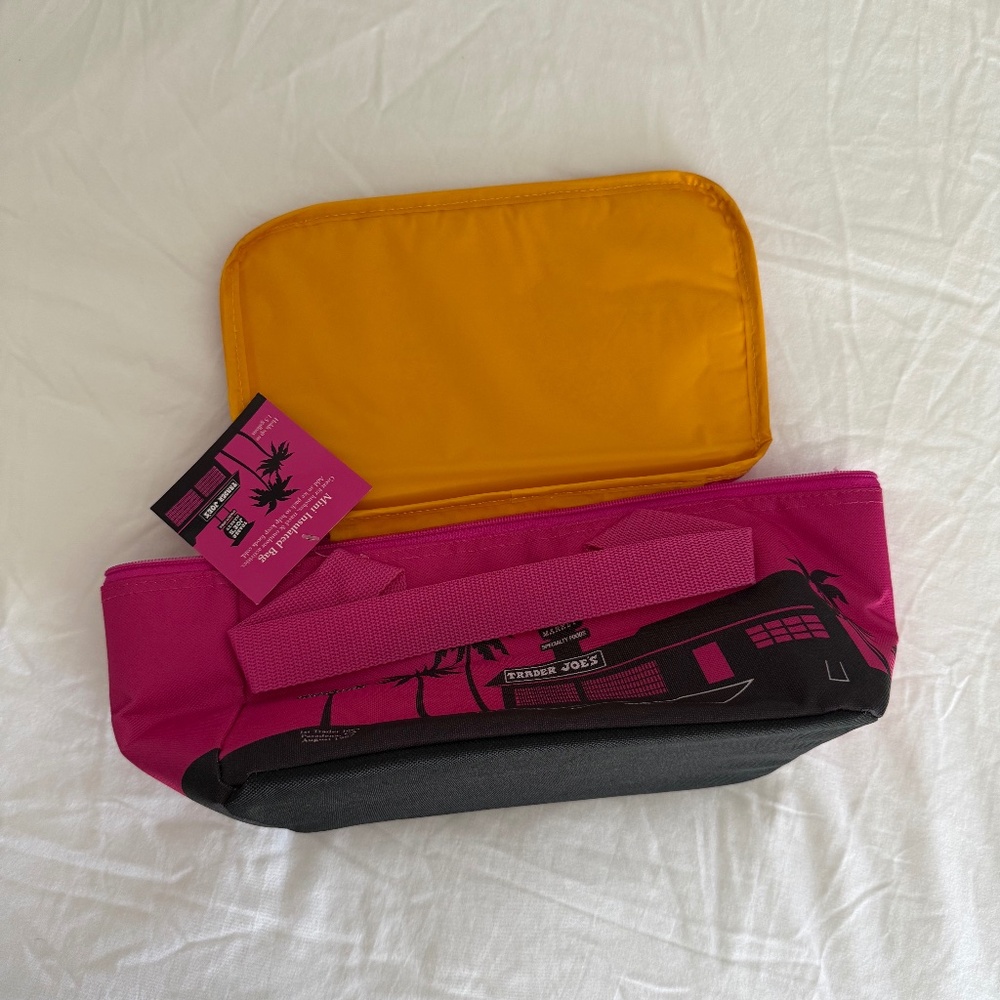 Trader Joe’s insulated mini tote in pink